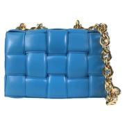 Pre-owned Leather crossbody-bags Bottega Veneta Vintage , Blue , Dames