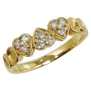 Pre-owned Metal rings Dior Vintage , Yellow , Dames