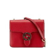 Pre-owned Leather gucci-bags Gucci Vintage , Red , Dames