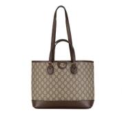 Pre-owned Canvas gucci-bags Gucci Vintage , Beige , Dames