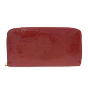 Pre-owned Leather wallets Louis Vuitton Vintage , Red , Dames