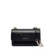 Luxe Claire Schoudertas in Zwart Michael Kors , Black , Dames