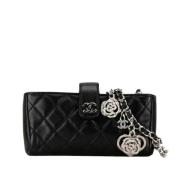 Pre-owned Leather chanel-bags Chanel Vintage , Black , Dames