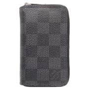 Pre-owned Canvas wallets Louis Vuitton Vintage , Gray , Dames