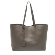 Pre-owned Leather totes Yves Saint Laurent Vintage , Gray , Dames