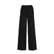 Fluwelen Corduroy Broek met Dubbele Plooien Pennyblack , Black , Dames