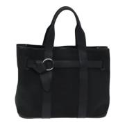 Pre-owned Canvas totes Hermès Vintage , Black , Dames