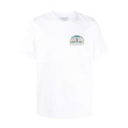 Witte bedrukte T-shirts en Polos Casablanca , White , Heren