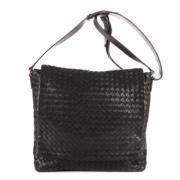 Pre-owned Leather shoulder-bags Bottega Veneta Vintage , Black , Dames