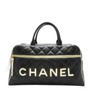 Pre-owned Leather chanel-bags Chanel Vintage , Black , Dames