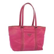 Pre-owned Nylon handbags Prada Vintage , Pink , Dames