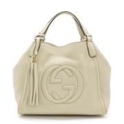 Pre-owned Leather gucci-bags Gucci Vintage , White , Dames