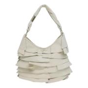 Pre-owned Leather shoulder-bags Yves Saint Laurent Vintage , White , D...