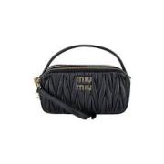 Gewatteerde Schoudertas Miu Miu , Black , Dames