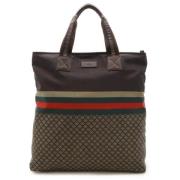 Pre-owned Canvas gucci-bags Gucci Vintage , Brown , Dames