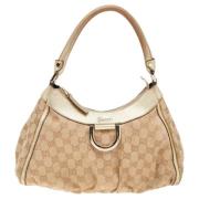 Pre-owned Canvas gucci-bags Gucci Vintage , Beige , Dames