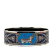 Pre-owned Metal bracelets Hermès Vintage , Blue , Dames