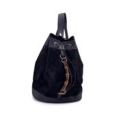 Pre-owned Leather backpacks Gucci Vintage , Black , Dames