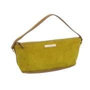 Pre-owned Suede gucci-bags Gucci Vintage , Yellow , Dames