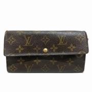 Pre-owned Canvas wallets Louis Vuitton Vintage , Brown , Dames