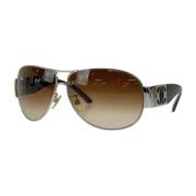 Pre-owned Plastic sunglasses Chanel Vintage , Brown , Dames