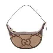 Pre-owned Leather gucci-bags Gucci Vintage , Beige , Dames