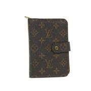 Pre-owned Coated canvas wallets Louis Vuitton Vintage , Brown , Dames