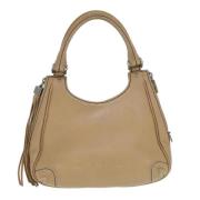 Pre-owned Leather chanel-bags Chanel Vintage , Beige , Dames