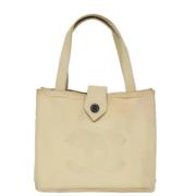 Pre-owned Canvas chanel-bags Chanel Vintage , Beige , Dames