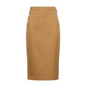 Cresta Pencil Rok met Bandjes Max Mara , Brown , Dames