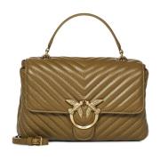 Groene Love Birds Diamond Cut Tas Pinko , Green , Dames