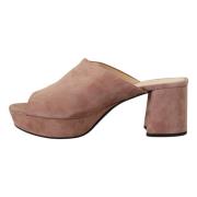 Heeled Mules Prada , Pink , Dames