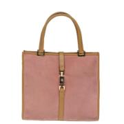 Pre-owned Suede gucci-bags Gucci Vintage , Pink , Dames