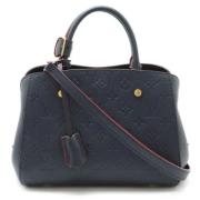 Pre-owned Leather louis-vuitton-bags Louis Vuitton Vintage , Blue , Da...