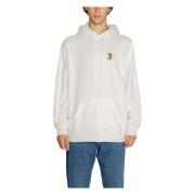 Witte Effen Hoodie voor Mannen Tommy Jeans , White , Heren