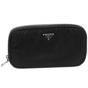 Pre-owned Canvas wallets Prada Vintage , Black , Dames