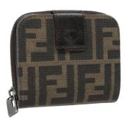 Pre-owned Canvas wallets Fendi Vintage , Black , Dames