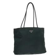 Pre-owned Leather totes Prada Vintage , Green , Dames