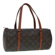 Pre-owned Canvas handbags Louis Vuitton Vintage , Brown , Dames