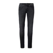 Slim Fit Denim Jeans in Zwart Dondup , Black , Heren