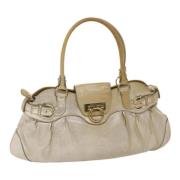 Pre-owned Leather handbags Salvatore Ferragamo Pre-owned , Yellow , Da...