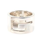 Pre-owned Metal rings Gucci Vintage , Gray , Dames