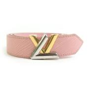 Pre-owned Leather belts Louis Vuitton Vintage , Pink , Dames