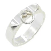 Pre-owned Metal rings Hermès Vintage , Gray , Dames