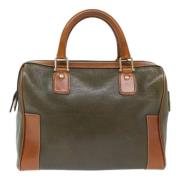 Pre-owned Leather travel-bags Celine Vintage , Green , Dames