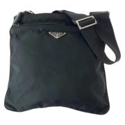 Pre-owned Canvas crossbody-bags Prada Vintage , Black , Dames