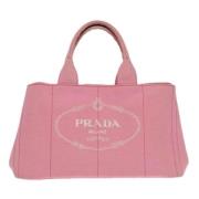 Pre-owned Canvas totes Prada Vintage , Pink , Dames