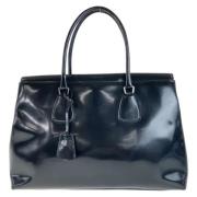 Pre-owned Leather totes Prada Vintage , Black , Dames