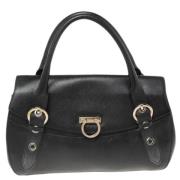 Pre-owned Leather handbags Salvatore Ferragamo Pre-owned , Black , Dam...