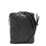 Pre-owned Leather crossbody-bags Chanel Vintage , Black , Dames